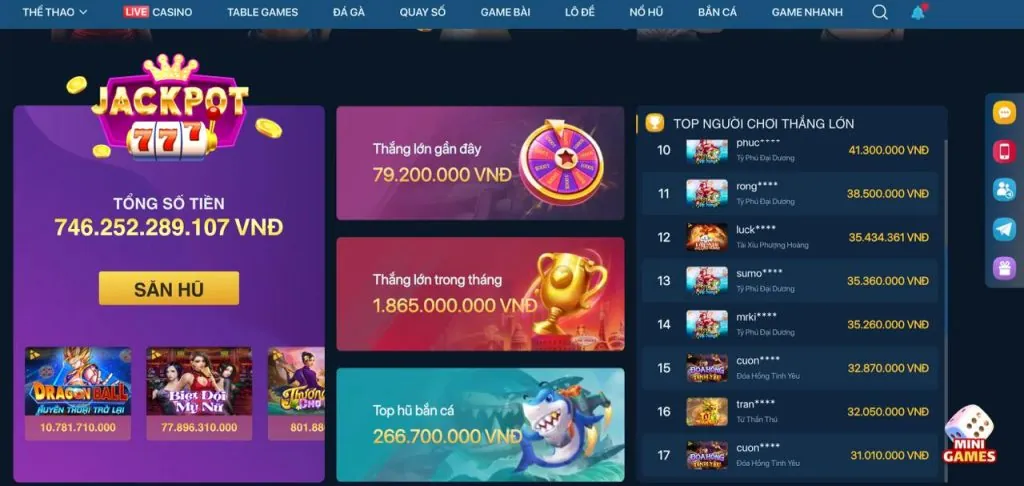 Những người chiến thắng jackpot lớn tại xo88 Club